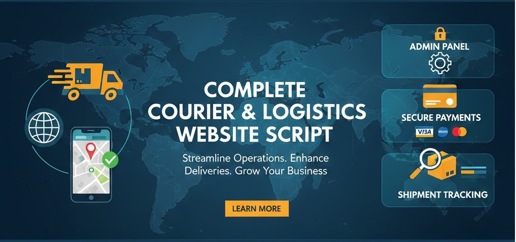 🚚 Launch a Professional Courier Business with Our Complete Courier Website Script